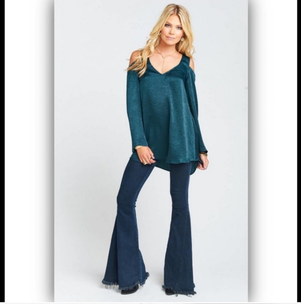 Show Me Your Mumu Dark Green Boo Tunic Top Size Small